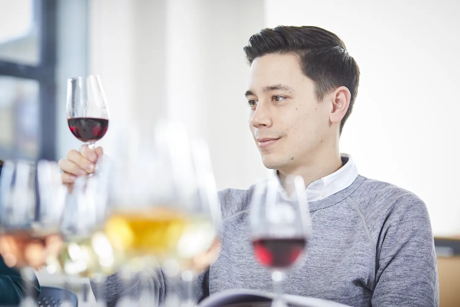 Weinverkostung bei der Weinschule Krömker KG